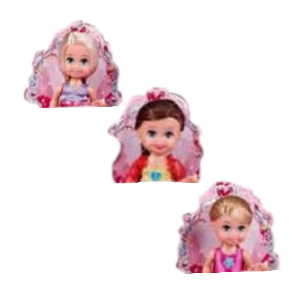 Doll de cupcake de 4,5 "Sparkle Girlz (estilo aleatório 1pc)