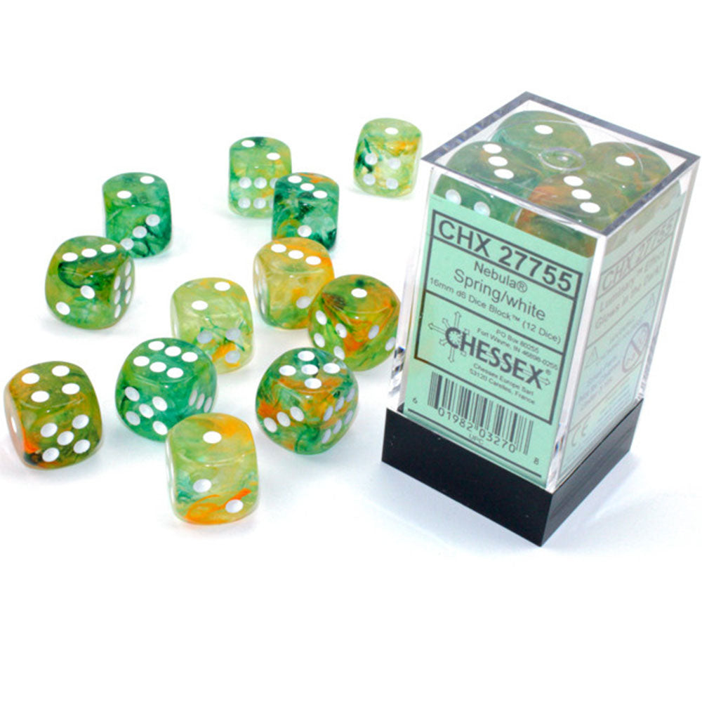 Nebula Chessex 16 mm D6 Bloque de dados