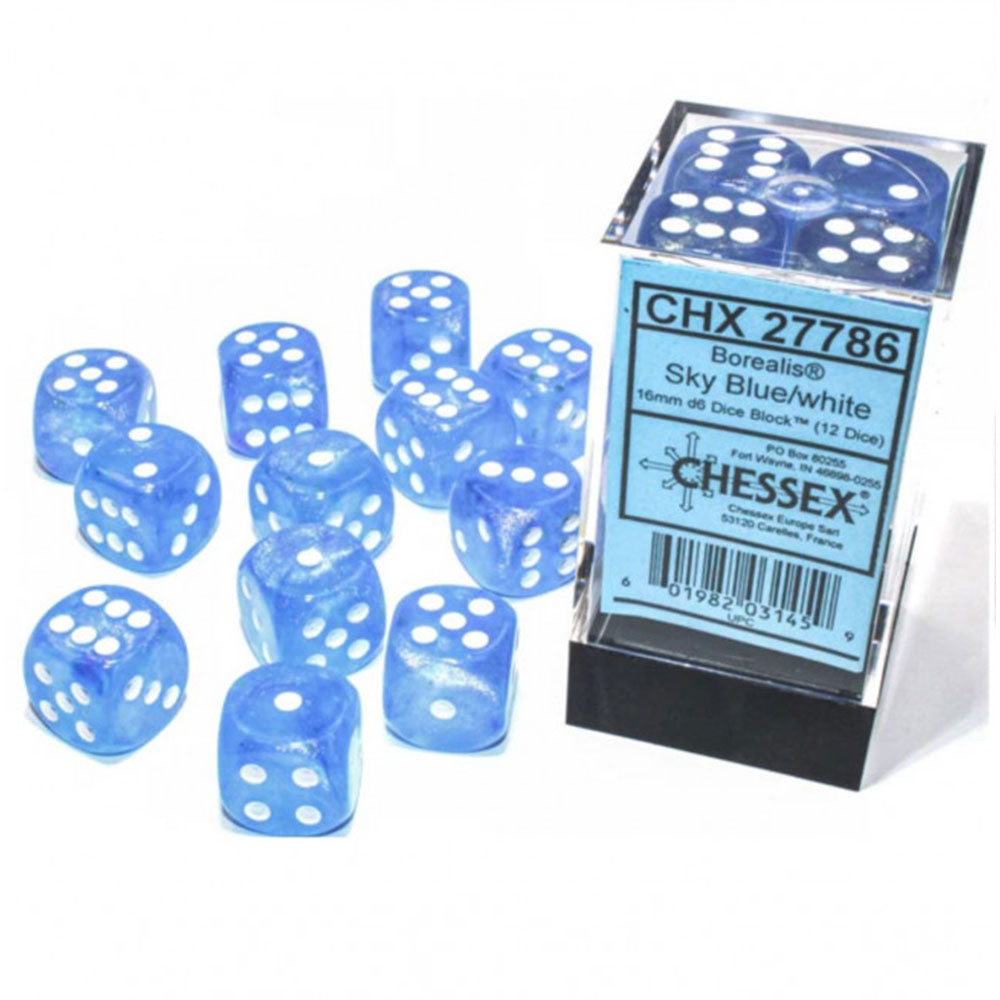 BOREALIS Chessex 12 mm D6 Luminary Block