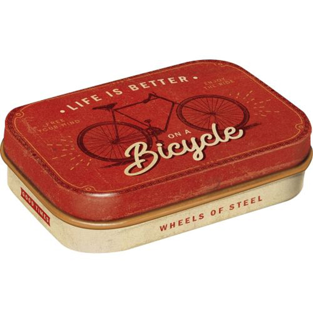 Nostalgic-Art Life Is Better On A Bicycle Mint Box