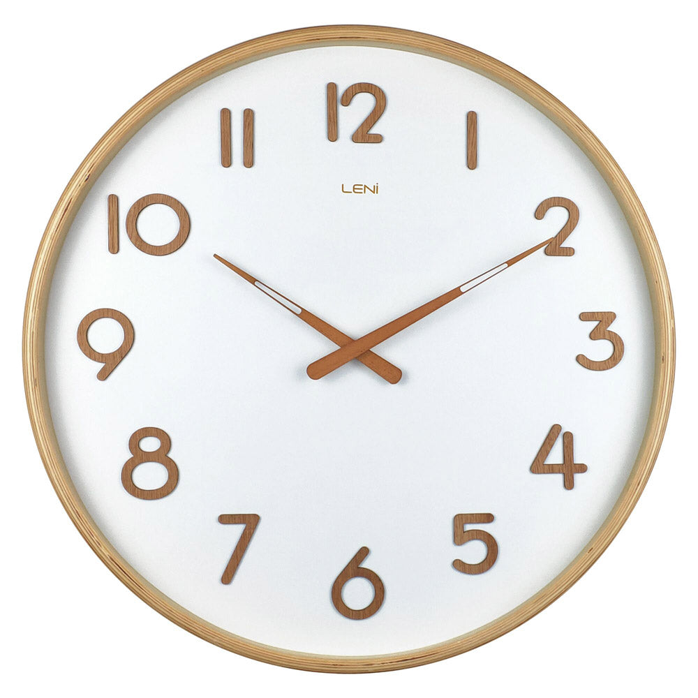 Leni Deco Wall Clock 53cm (White)