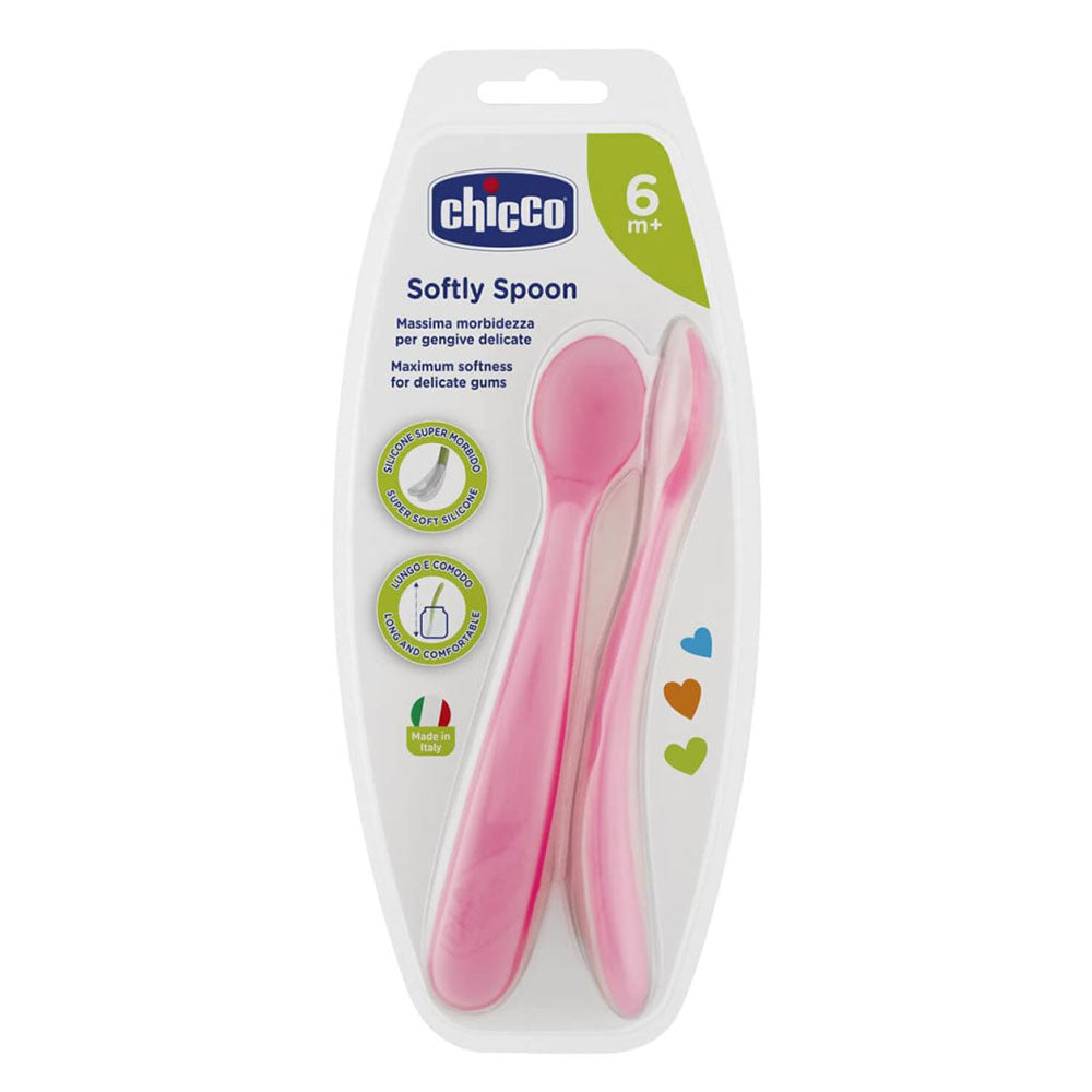 Chicco morbido cucchiaio di silicone 6m+ 2pk