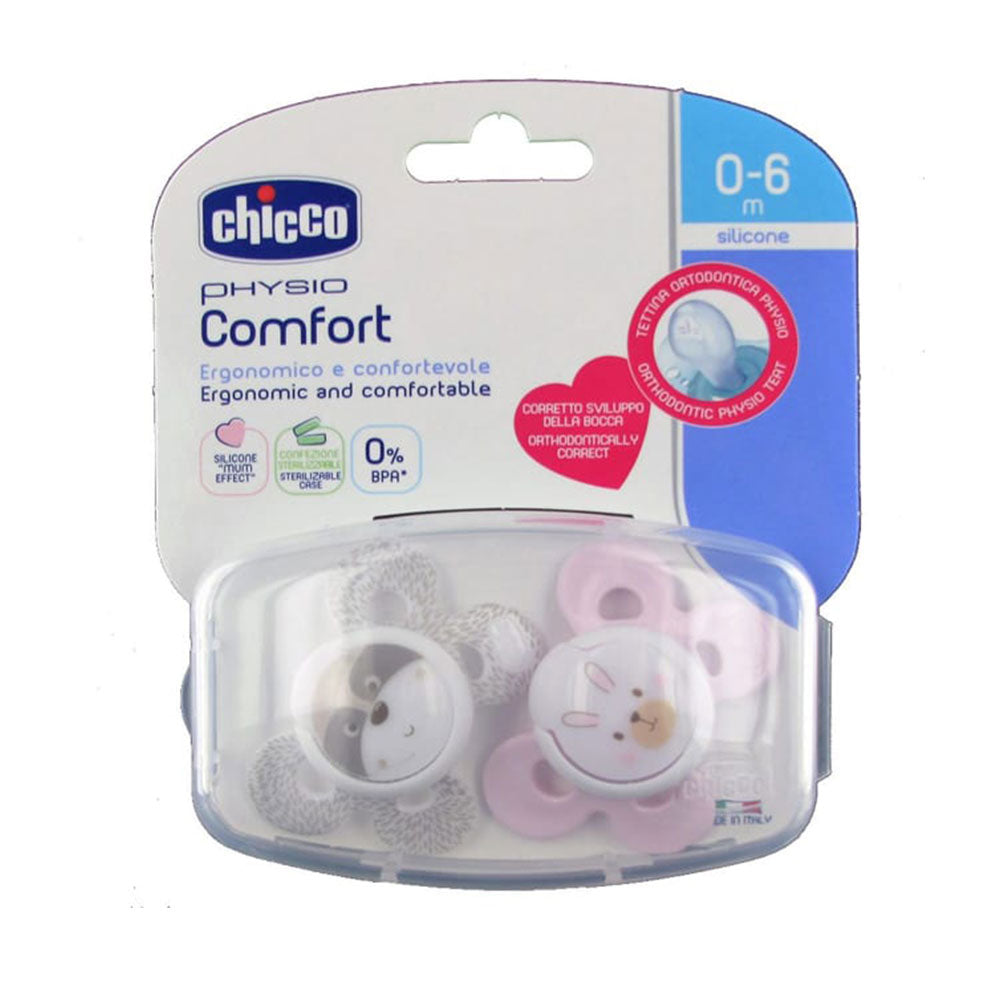 Chicco Physio Comfort Silikon SuperTier 2pk (0-6MOS)