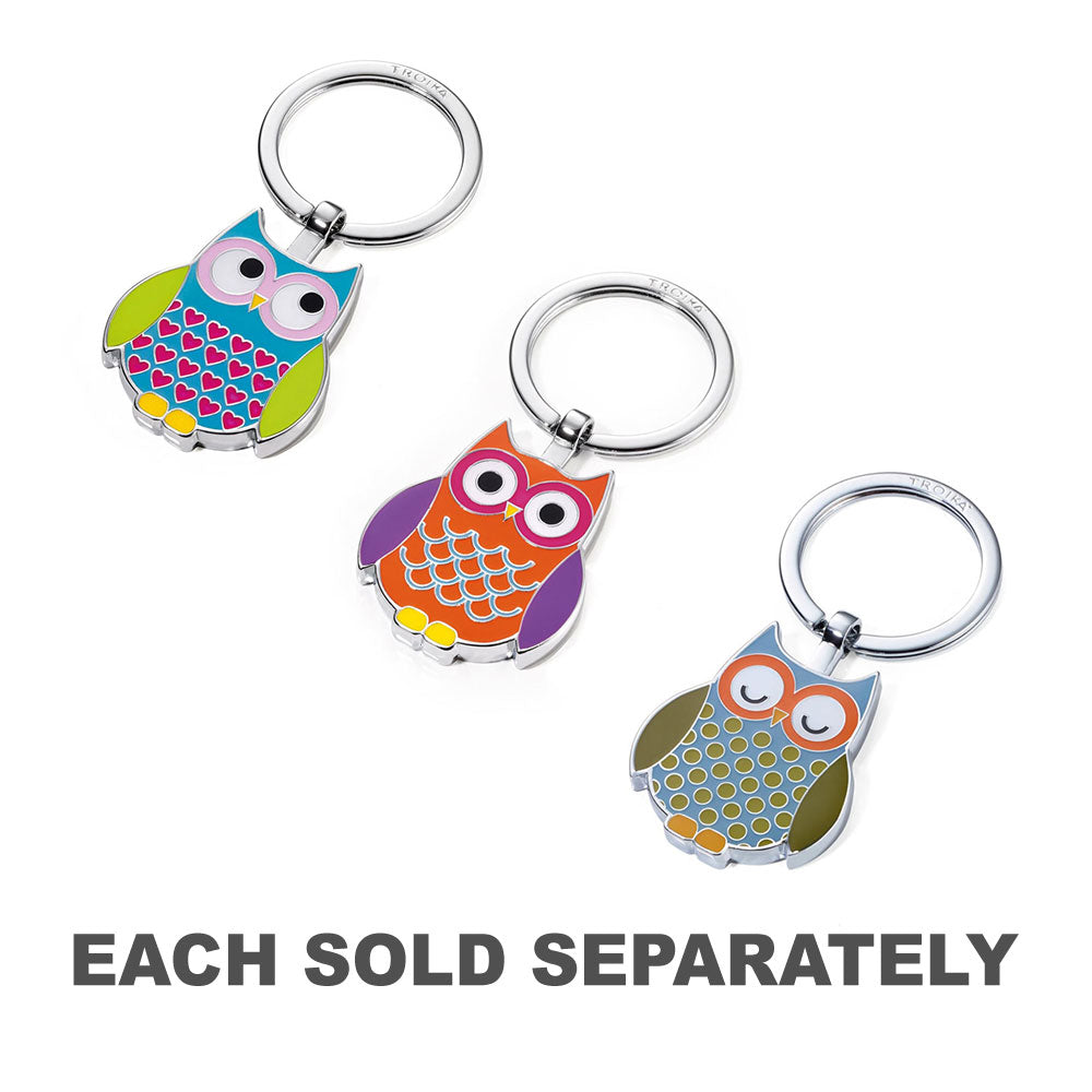 Troika Owl Keyring Multicolored