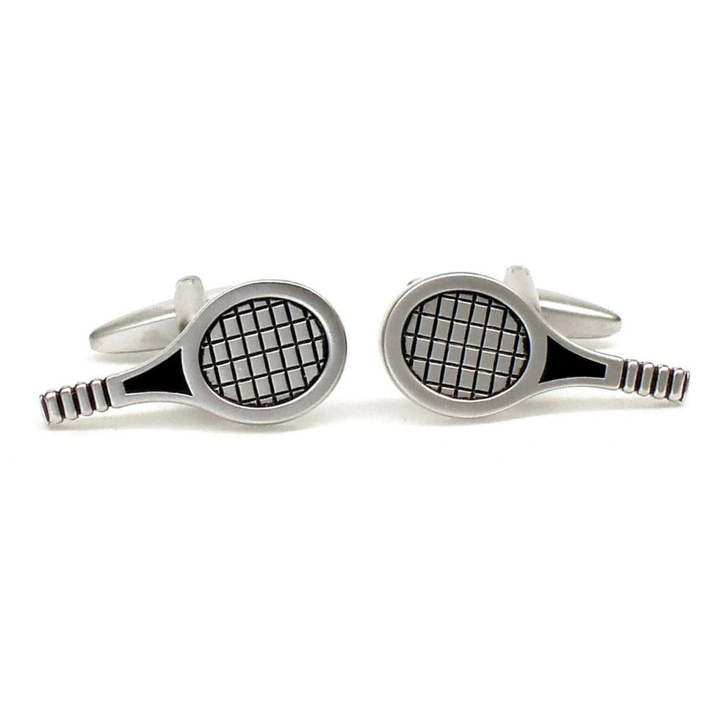 Tennis Racquet Button Cufflinks