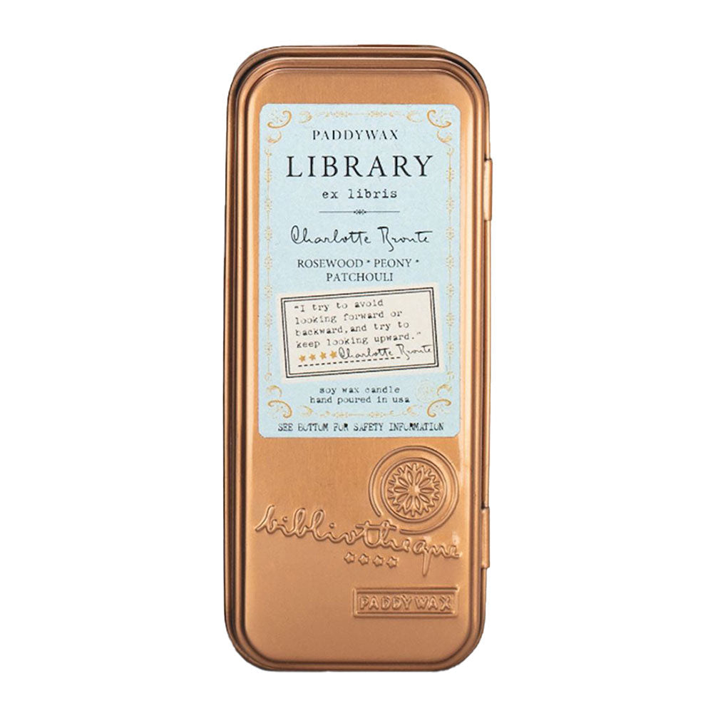 Paddywax Library To Wick Travel Candle in Tin