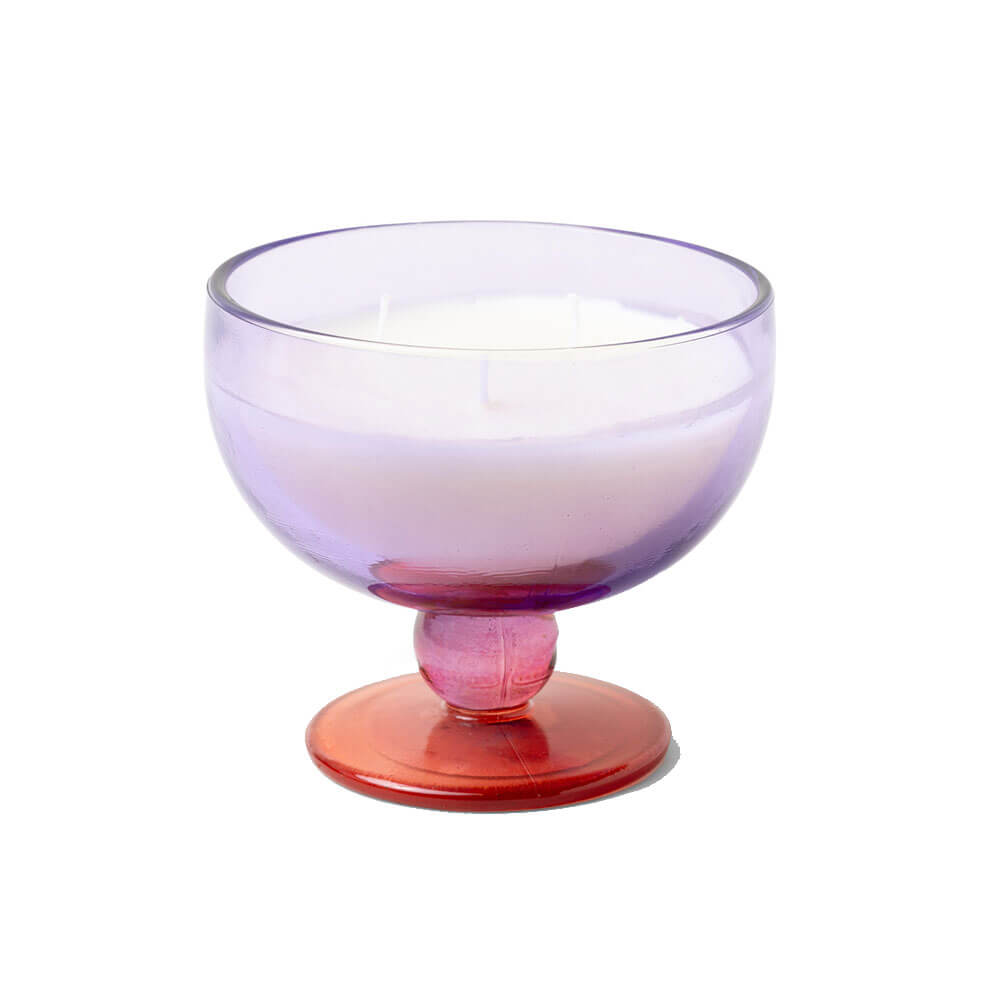 Bougie gobelet en verre teinté 6oz