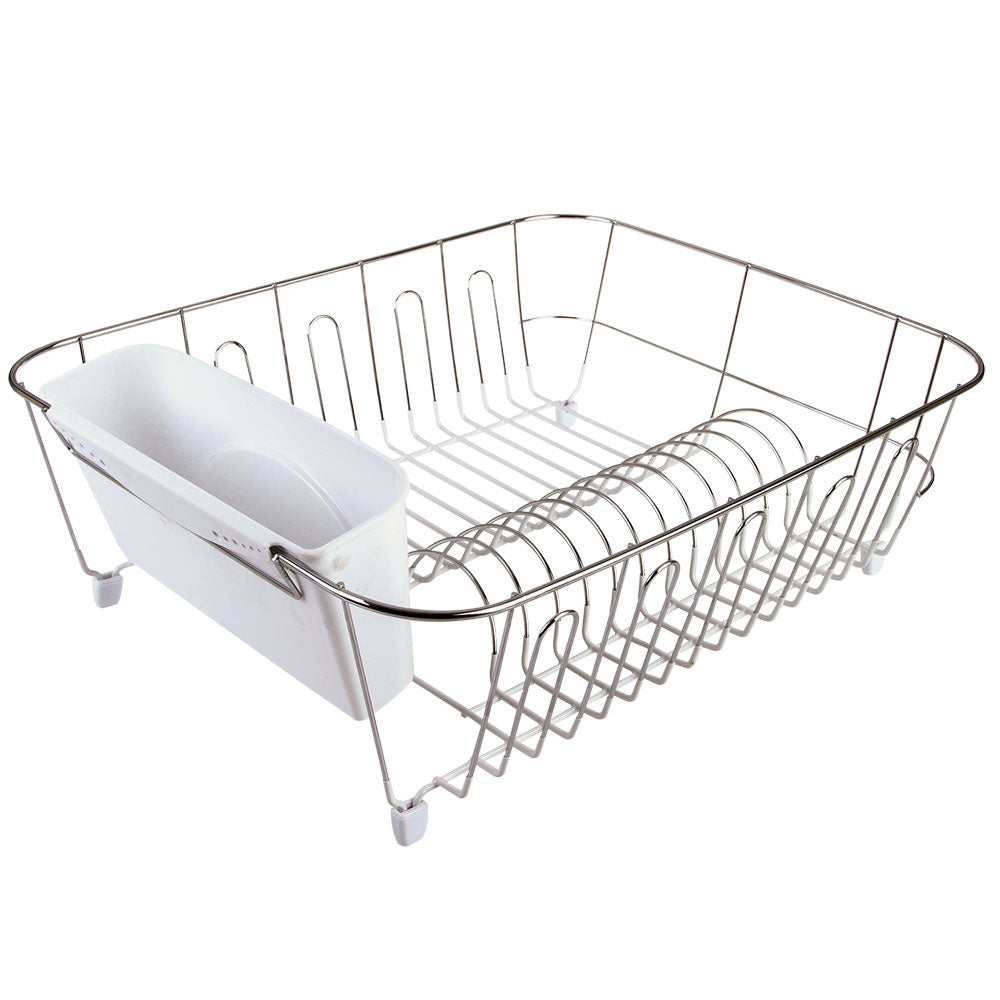 D.Line Small Dish Drainer Chrome/PVC med Caddy