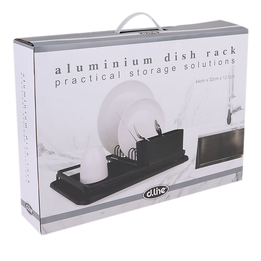 D. Line Aluminium Dish Rack met aftapbord