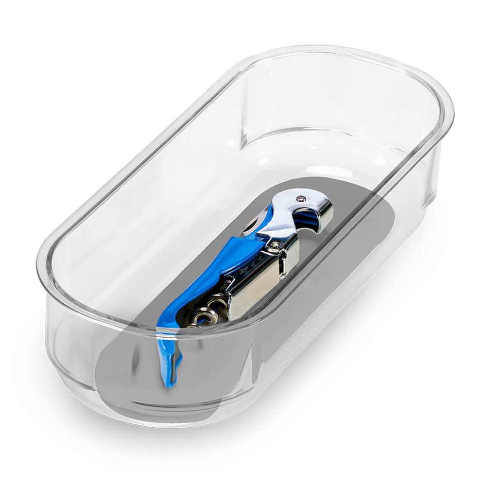 Madesmart Clear Soft Grip Bin (grå)