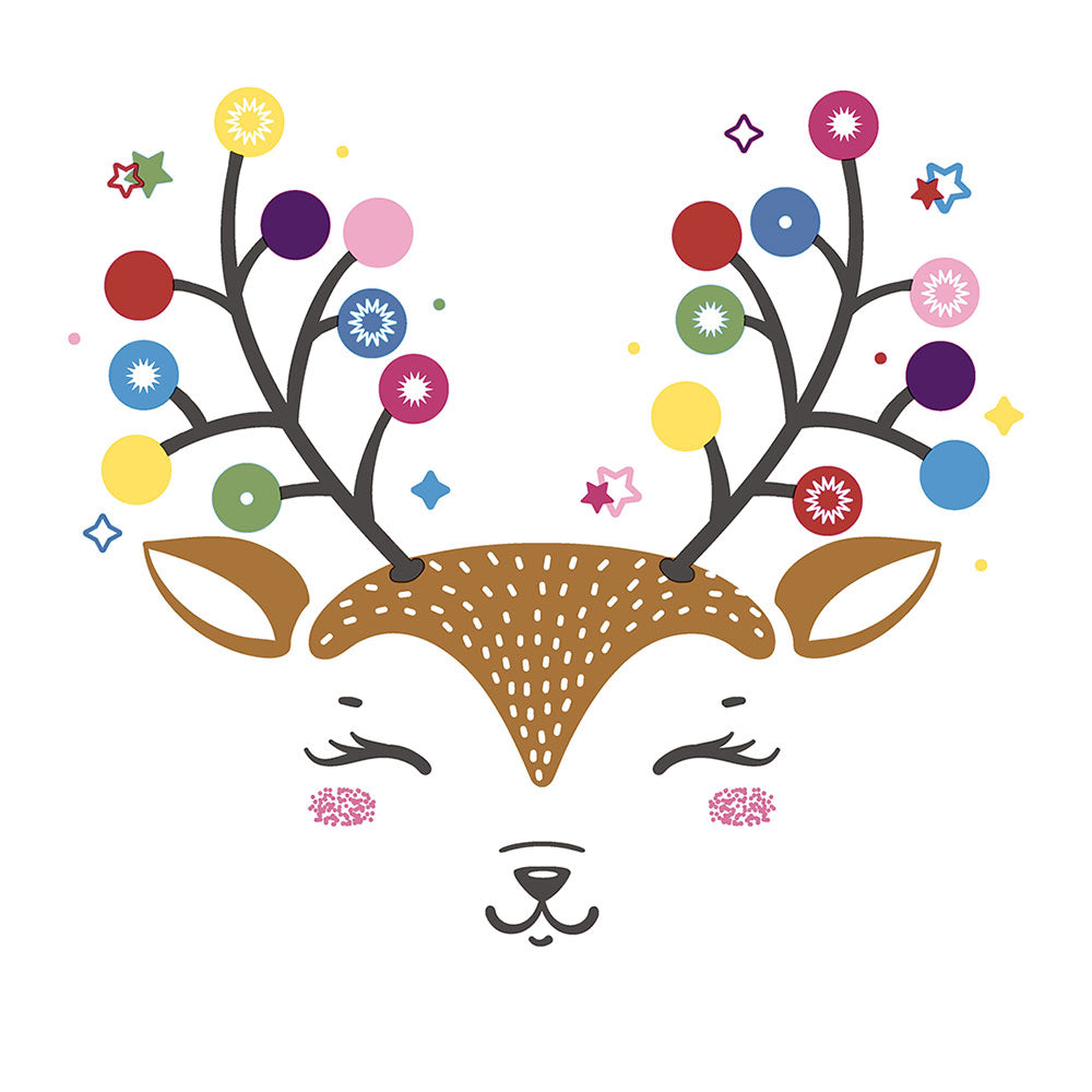 Papier + Design de Noël des cerfs pour les serviettes