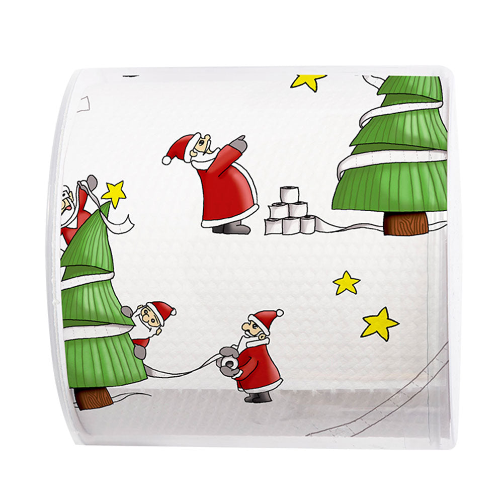 Papier+ontwerp kersttoiletpapier