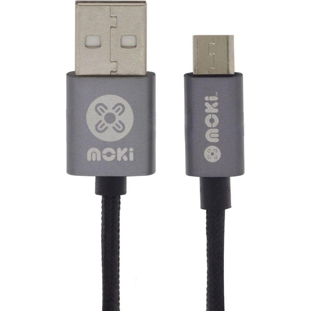 Moki Braided Micro-USB Synllarge LABLE (czarny)