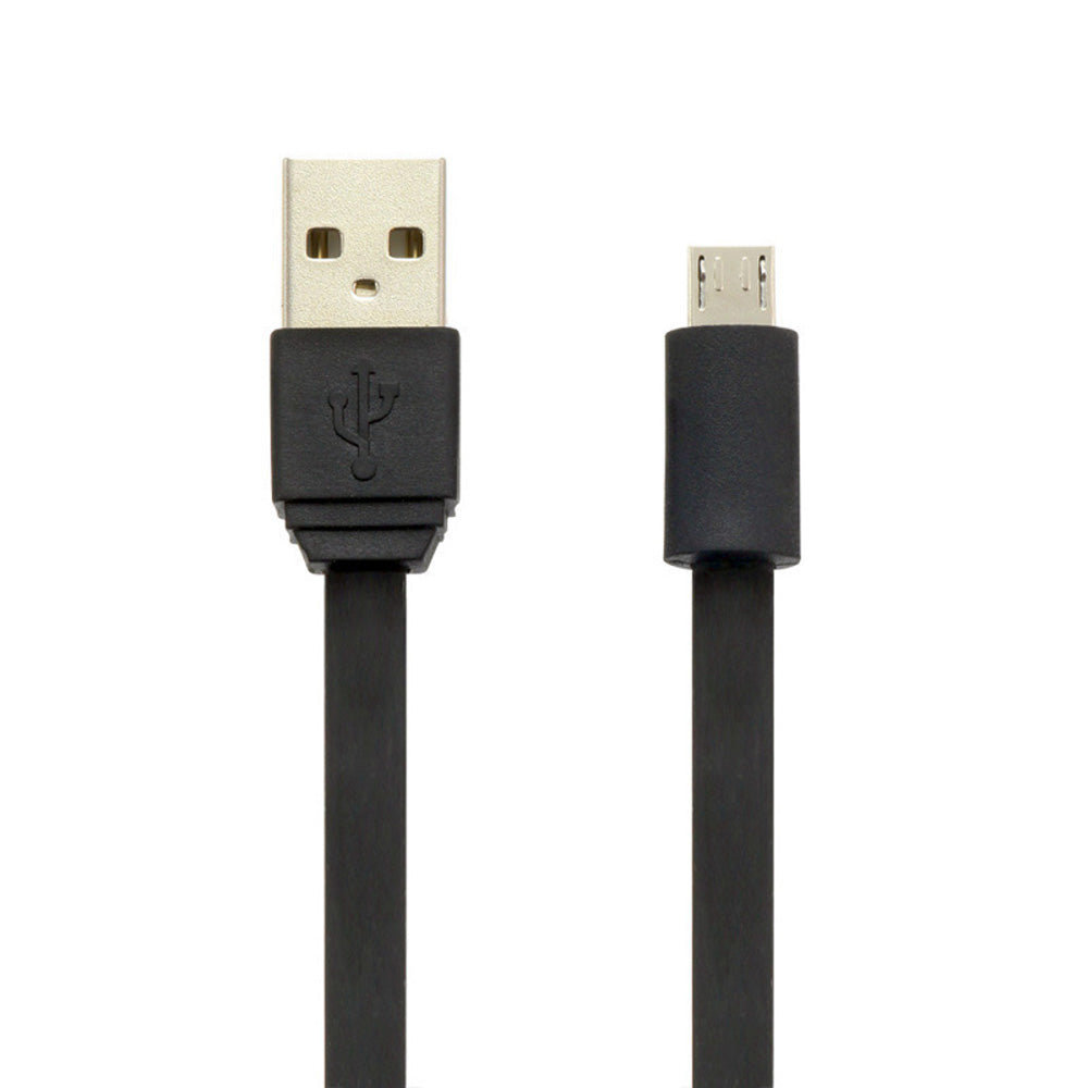 Moki gevlochten micro-USB Syncharge-kabel (zwart)