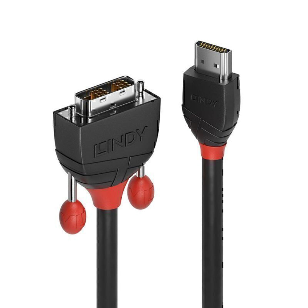 Lindy HDMI a DVI-D Cavo Black Line