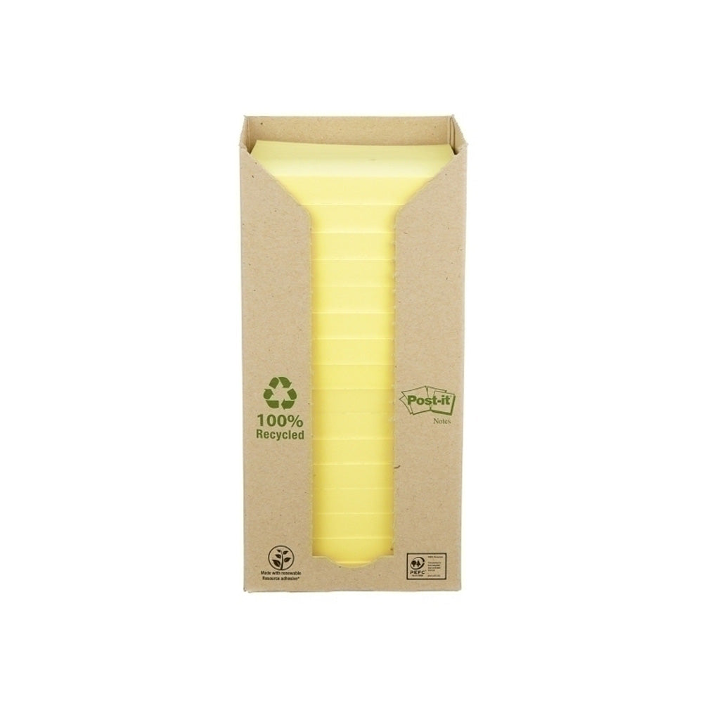 Post-it gerecyclede noten Canary Yellow 16pk