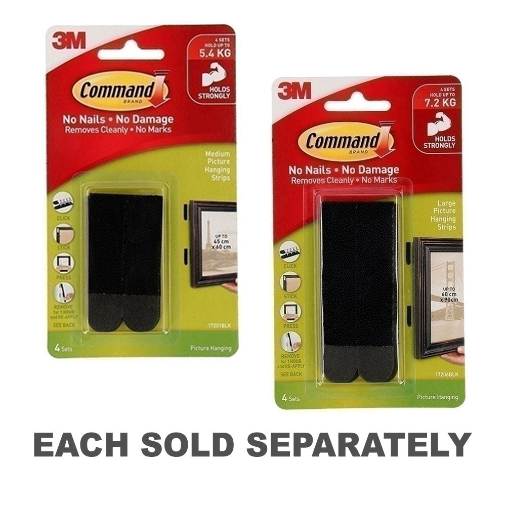 Command Picture Hanging Strips 4pk (Black)