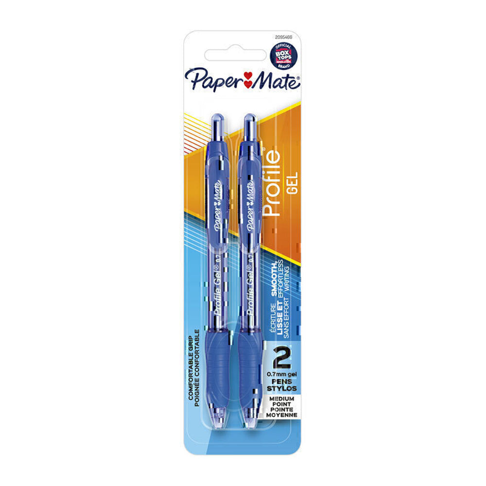 Perfil PM Pen en gel retráctil 0.7 mm 2pk (caja de 6)