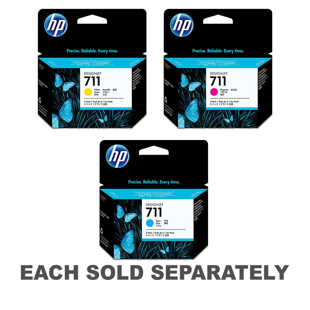 HP 711 Ink Cartridge 29mL 3pk