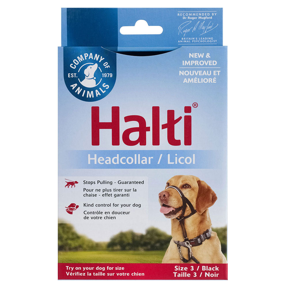 Collar Halti Dog Head (negro)