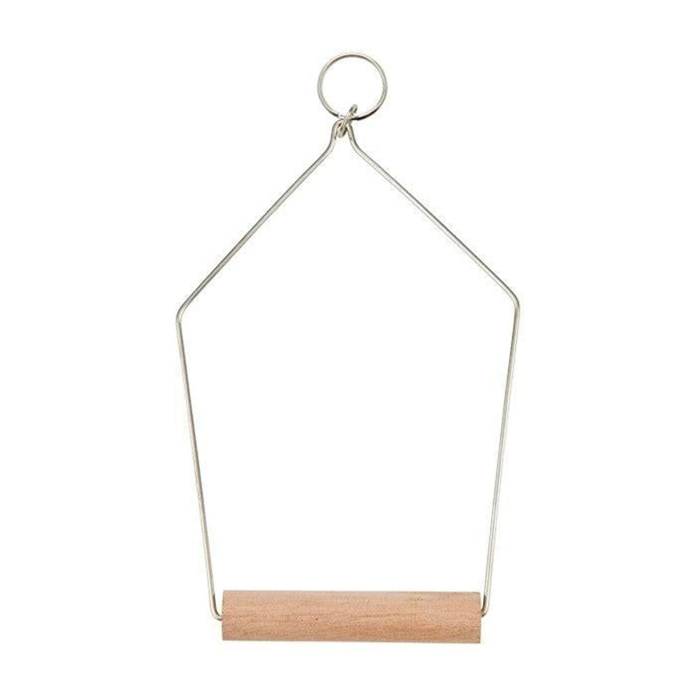 Wood and Wire Bird Swing (Large)