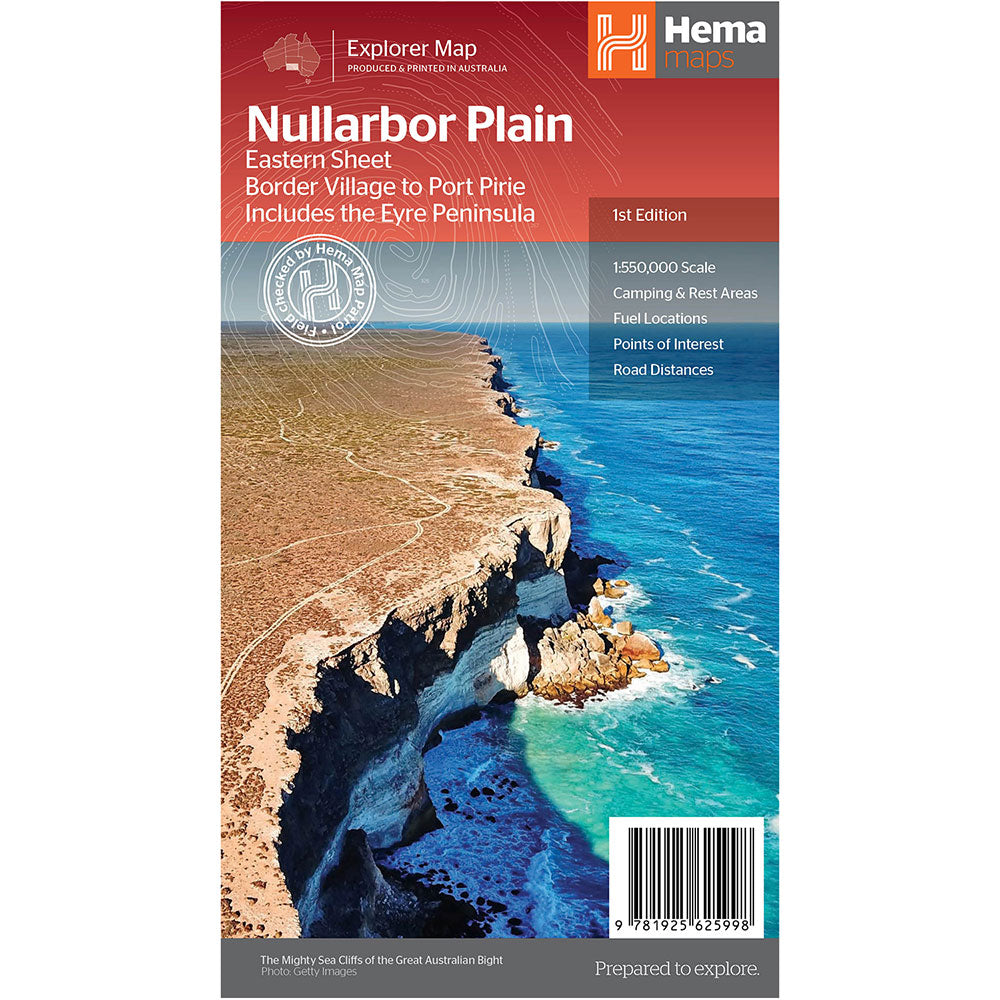 Carte ordinaire de Hema Nullarbor