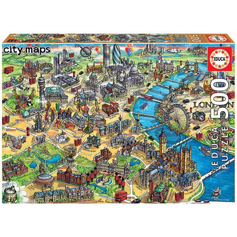 EducA Map Jigsaw Puzzle 500pcs