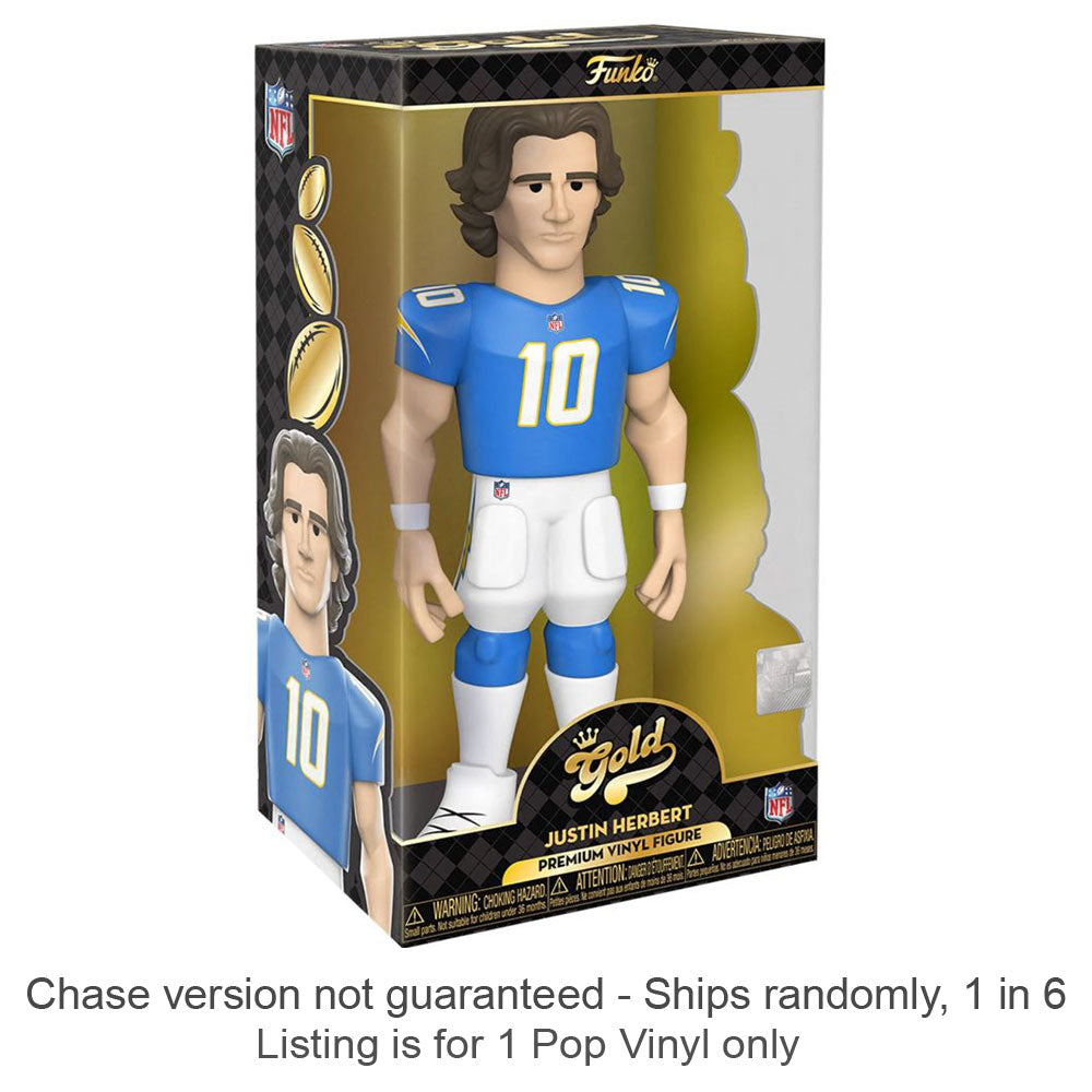 NFL: Justin Herbert Vinyl Gold Chase skibe 1 ud af 6