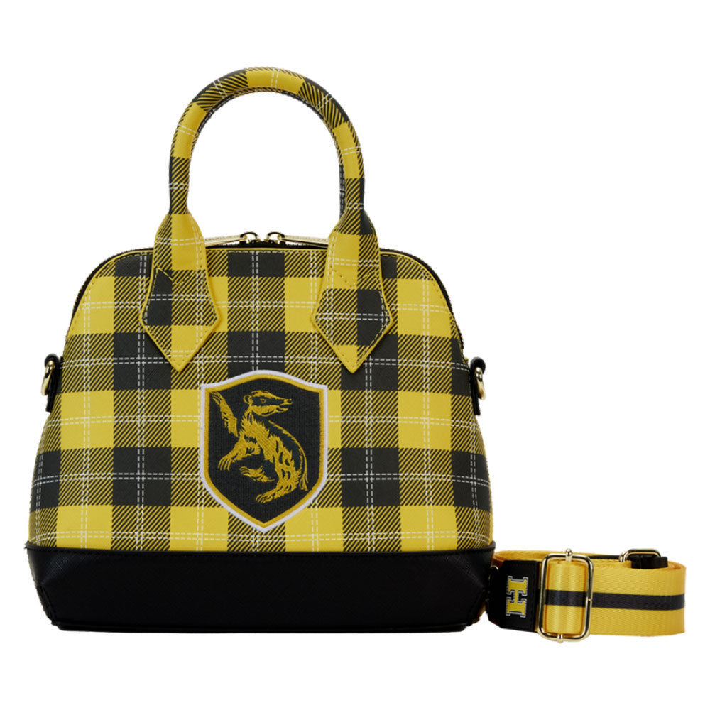 Hogwarts huis patch varsity plaid crossbody tas