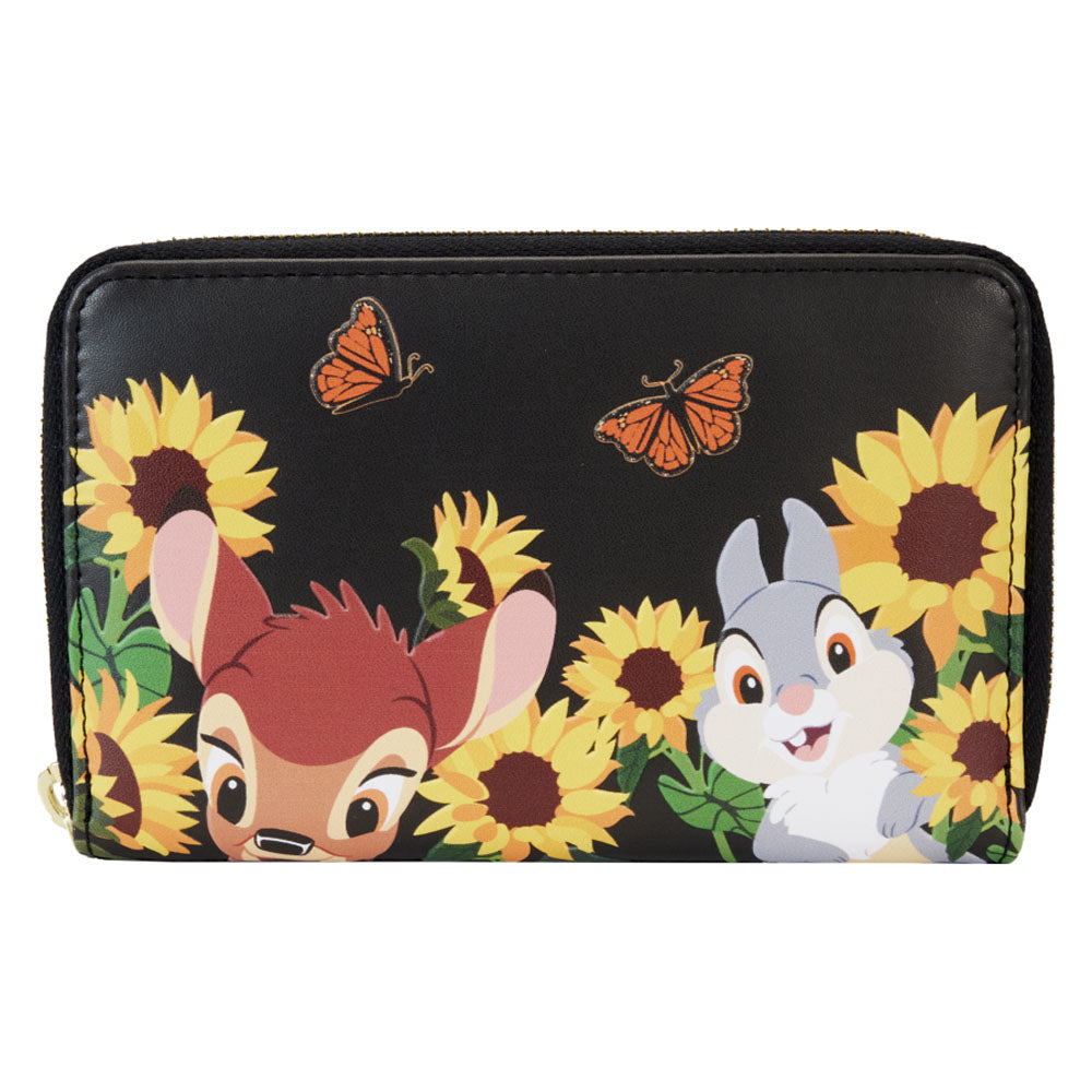 Bambi 1942 Sunflower Friends Zip Around Wallet