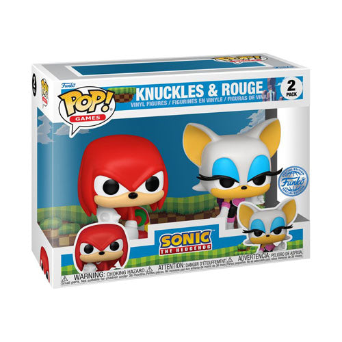 Sonic the Hedgehog Knuckles & Rouge US Ex. Pop! Vinyl 2-Pack