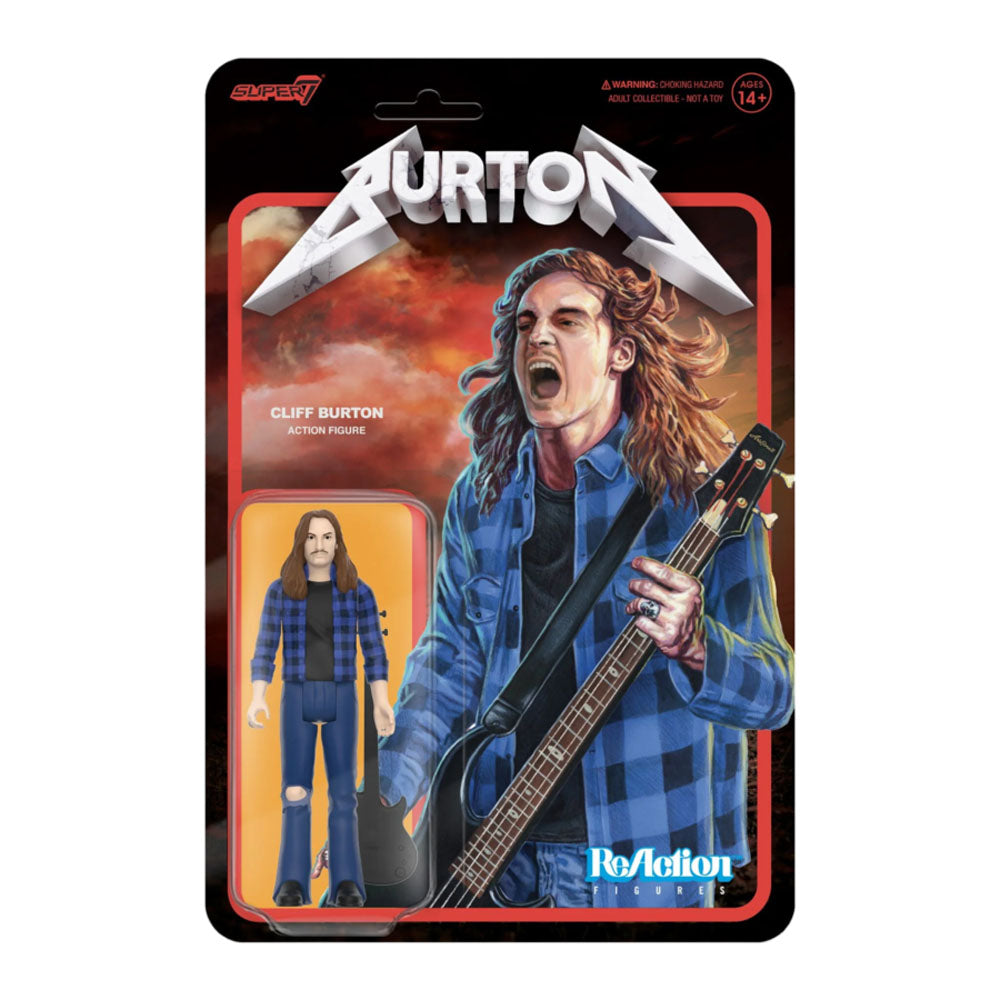 Cliff Burton Flannel shirt Reaction 3.75 Figure