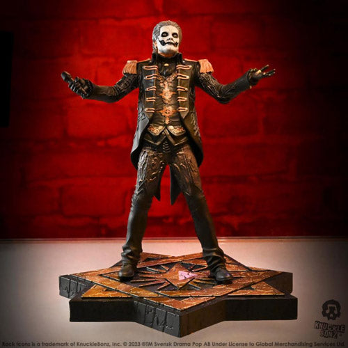 Ghost Papa Emeritus in Military Jacket Rock Iconz Statue