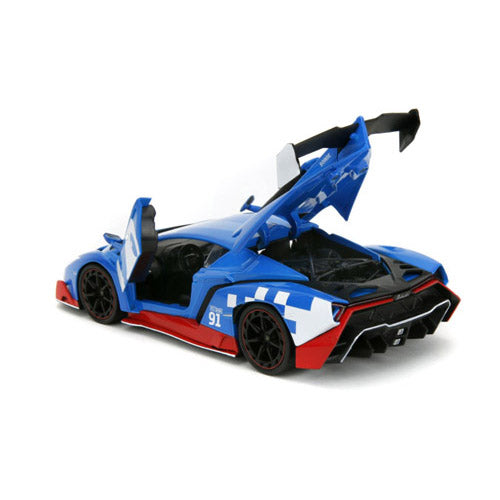 Sonic  Lamborghini Veneno 1:24 Vehicle with Sonic Figure