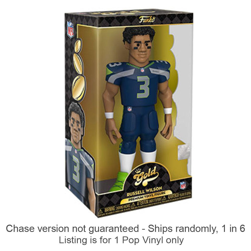 NFL Russel Wilson Vinyl Gold Chase Ships 1 en 6