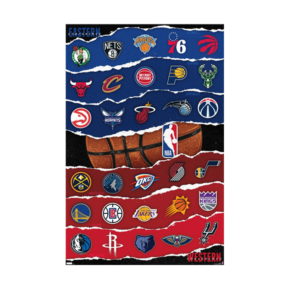 NBA League Logos -poster