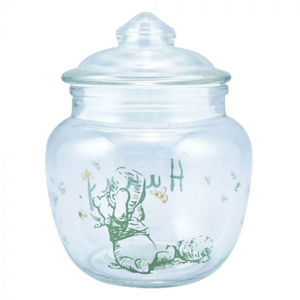 Disney Winnie the Pooh with Hunny Pot Glass Storage Jar