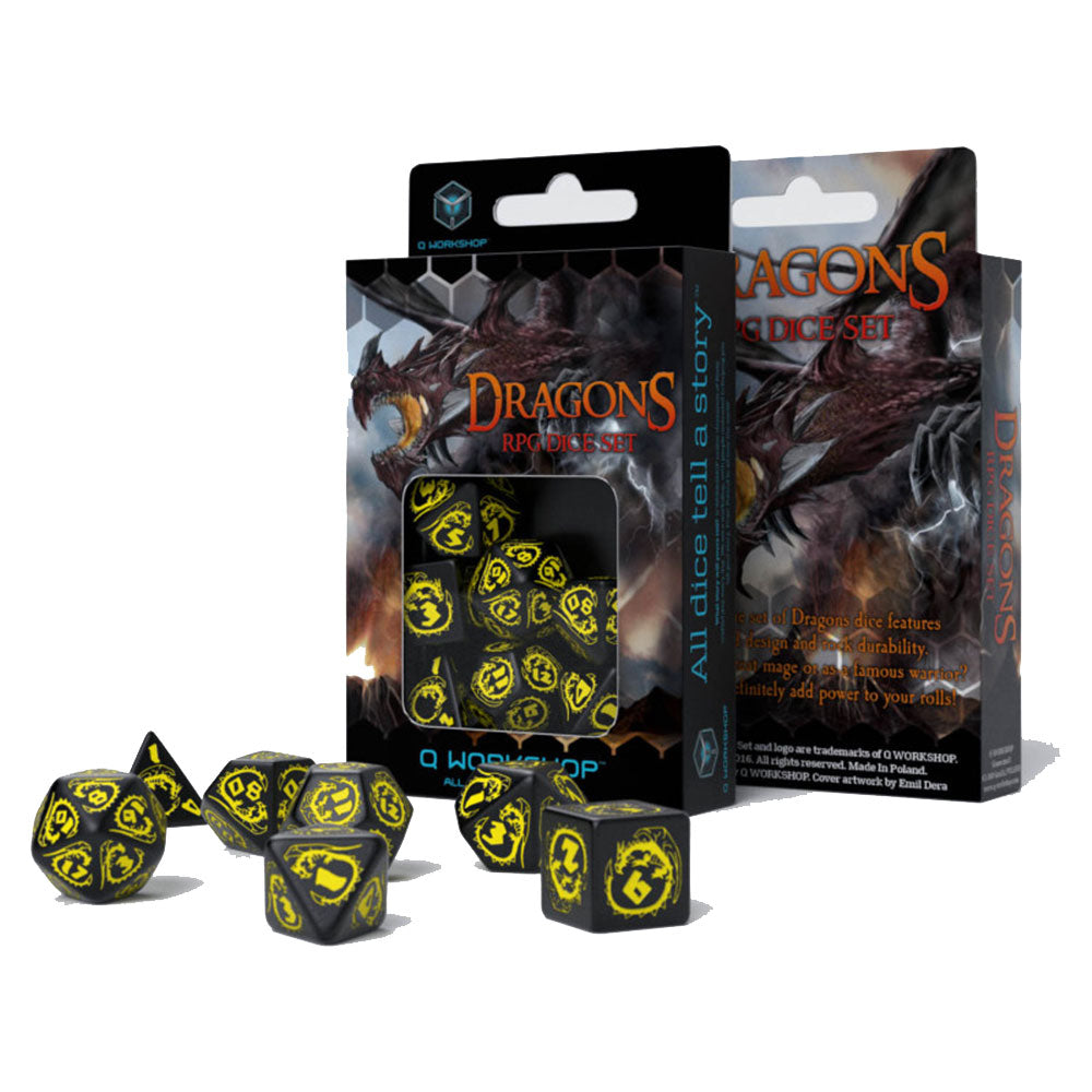 D Workshop Dragons RPG Dice (set di 7)