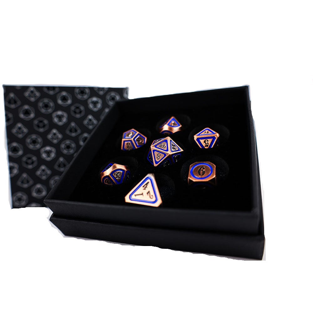 LPG Metal RPG Concentric RPG Dice Set