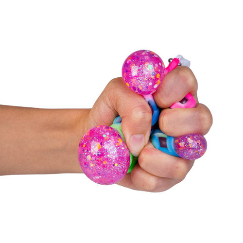 Sensory Squishy Glitter Ball Keychain (1pc Random)