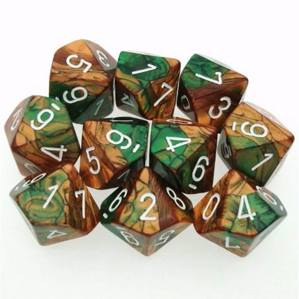 Chessex D10 Polyedral 10-Die Gemini Set