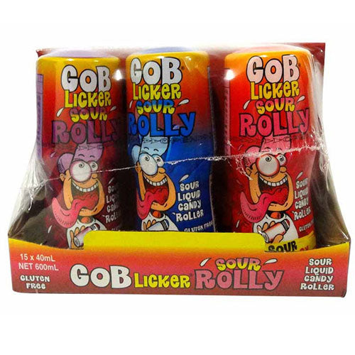 Mini Gob Licker Sour Rolly Candy (15x40mL)