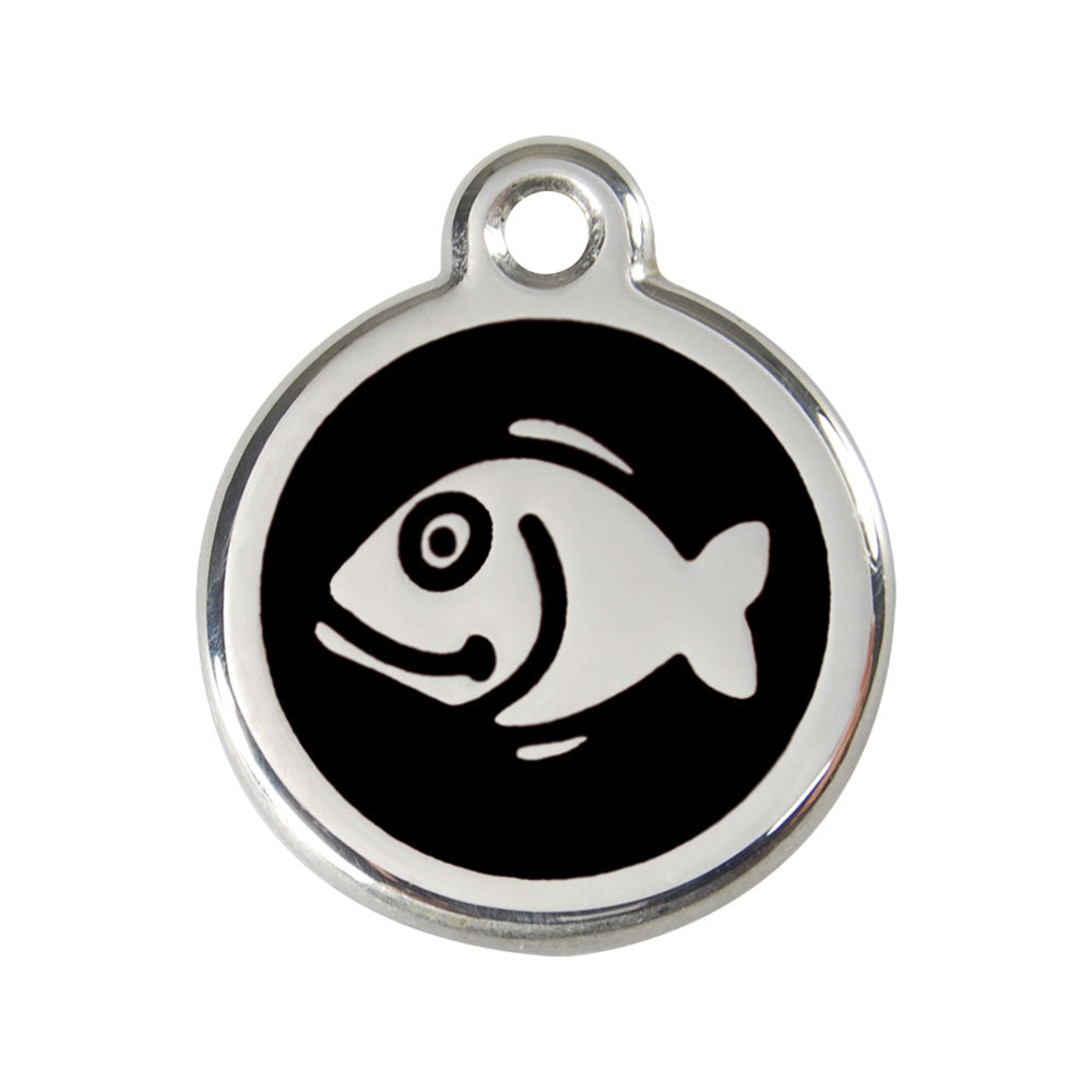 Roestvrij stalen email Fish Cat Tags (klein)