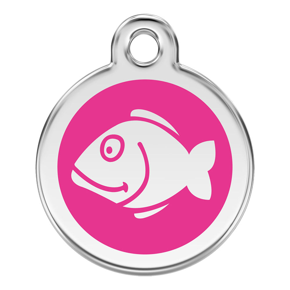 Roestvrij stalen email Fish Cat Tags (klein)