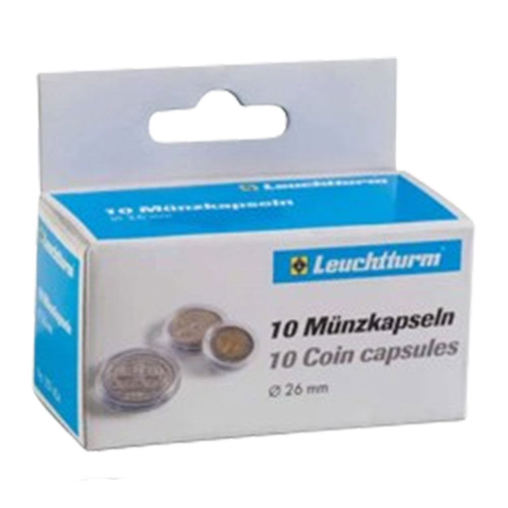 Leuchtturm Coin Capsules 10pk (from Size 20-29)