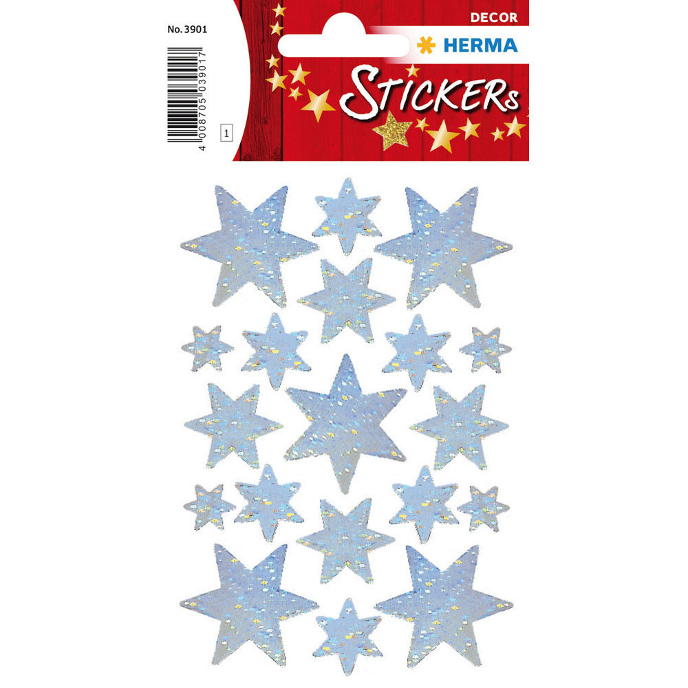 Herma 6-Pointed Stars Holographic Film Sticker Decor