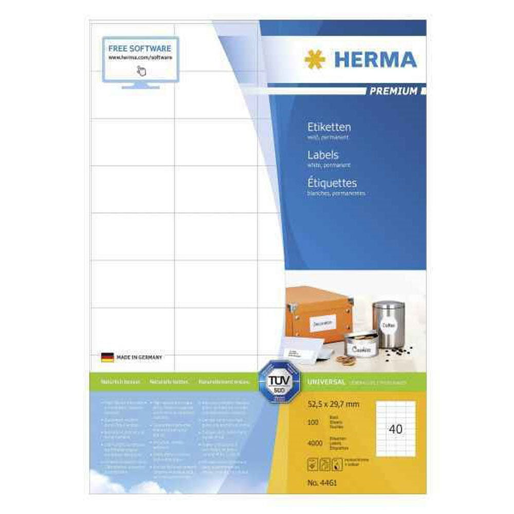 Herma Premium Labels A4 52,5mm 100 st