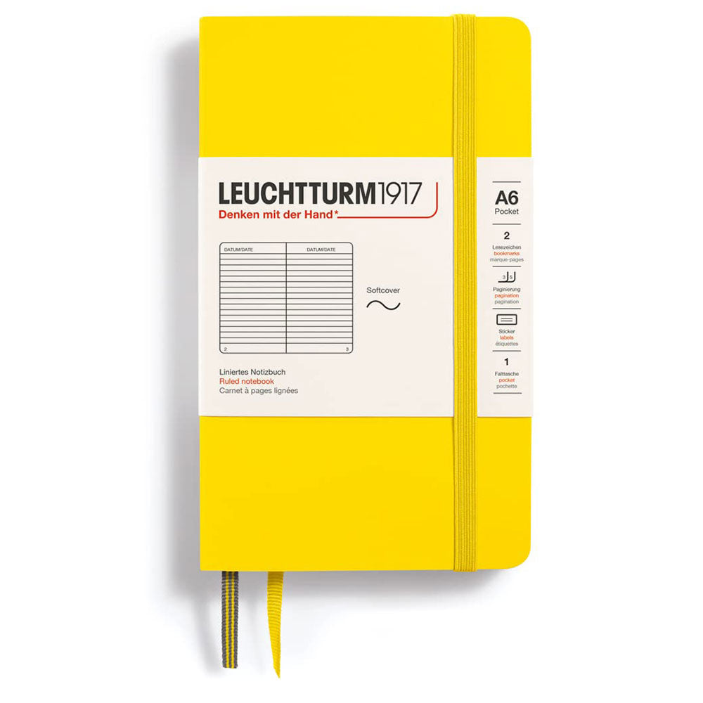 Leuchtturm Softcover Ruled Notebook A6