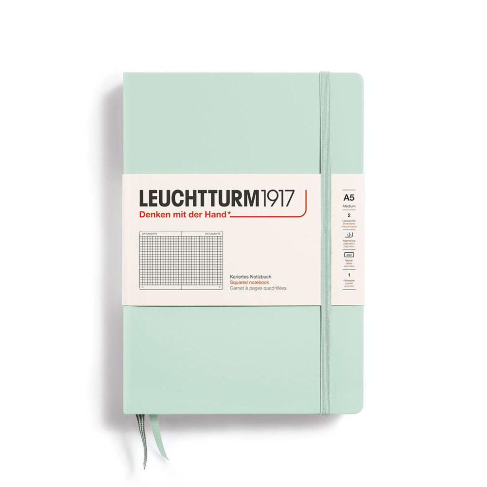 leuchtturmハードカバー四角ノートブックA5（緑）