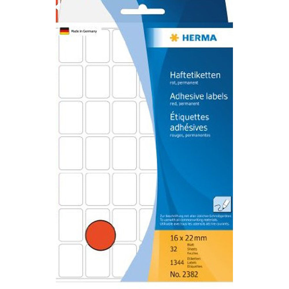 Herma Multipurpose Etiketter (röd)